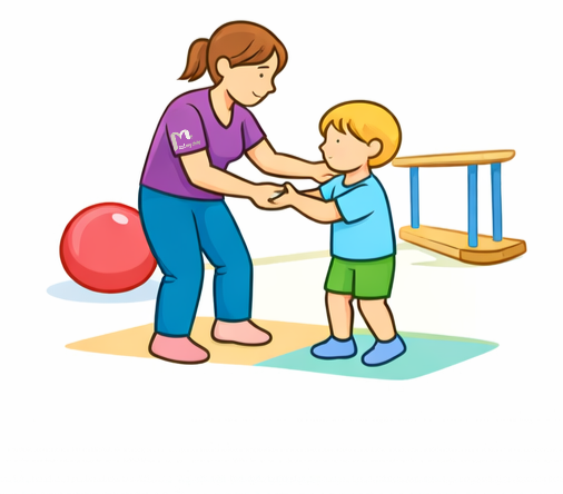 طفل يتحرك بشكل أقوى وأكثر سلاسة