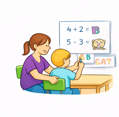 طفل يشارك في الأنشطة الصفية بتركيز أفضل