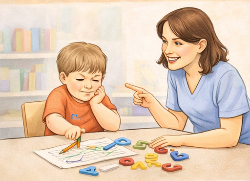 طفل يجد صعوبة في الحروف أو الأرقام قبل التعليم الخاص