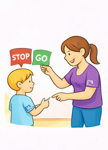 طفل يجد صعوبة في الجلوس واتباع التعليمات