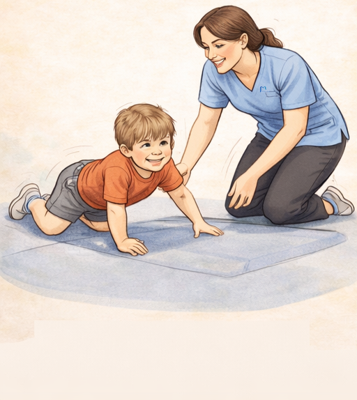 طفل يتجنب اللعب الحركي أو يتعب بسرعة قبل العلاج الطبيعي