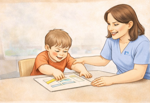 طفل يطلب حاجته بطريقة مناسبة بعد ABA