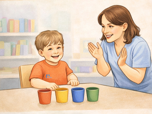 طفل يكمل النشاط بثقة بعد التعليم الخاص