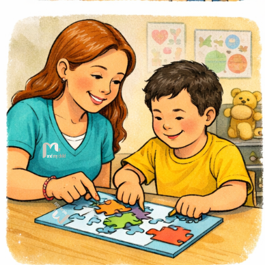 دعم الأطفال ذوي الإعاقة الذهنية